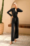 Poise Wide-Leg Trousers (Black)