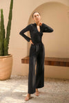 Poise Wide-Leg Trousers (Black)