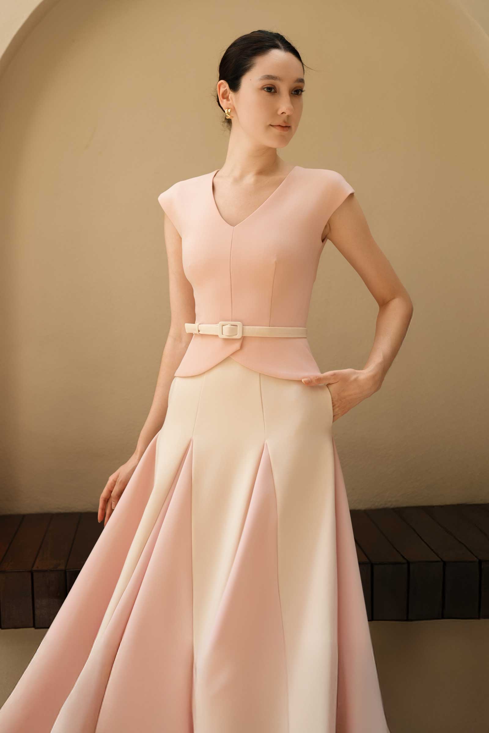Dalienaq Dress (Baby Pink)