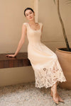 Delarose Padded Dress (Ivory)