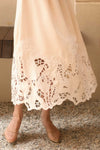 Delarose Padded Dress (Ivory)