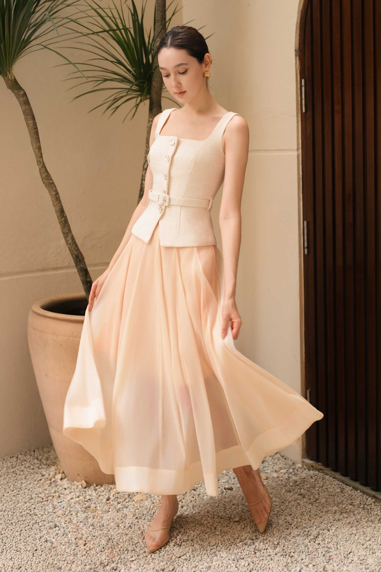 Dalaire Organza Skirt (Cream)