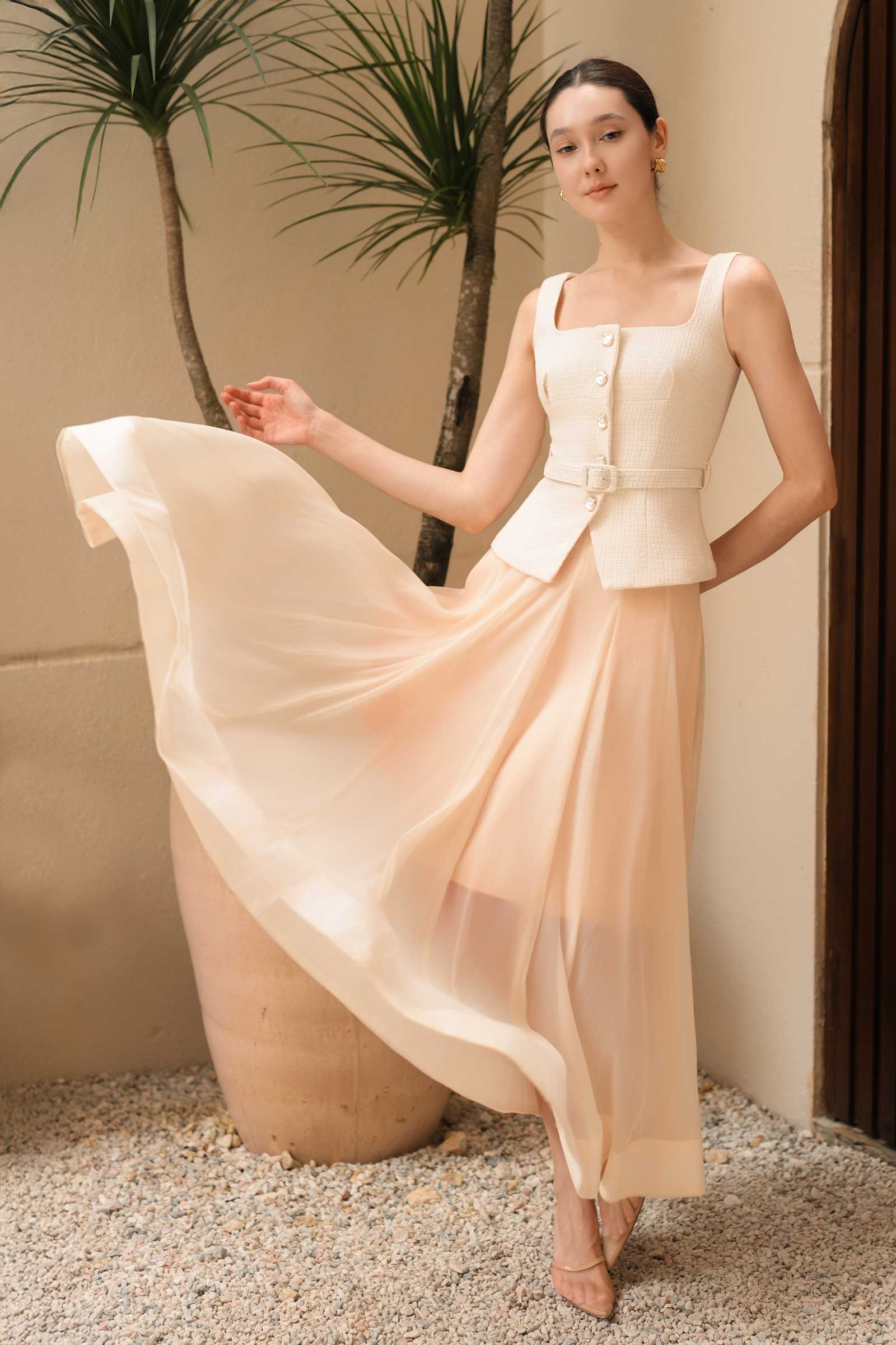 Dalaire Organza Skirt (Cream)