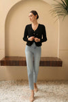Dasiene Knit Cardigan (Black)