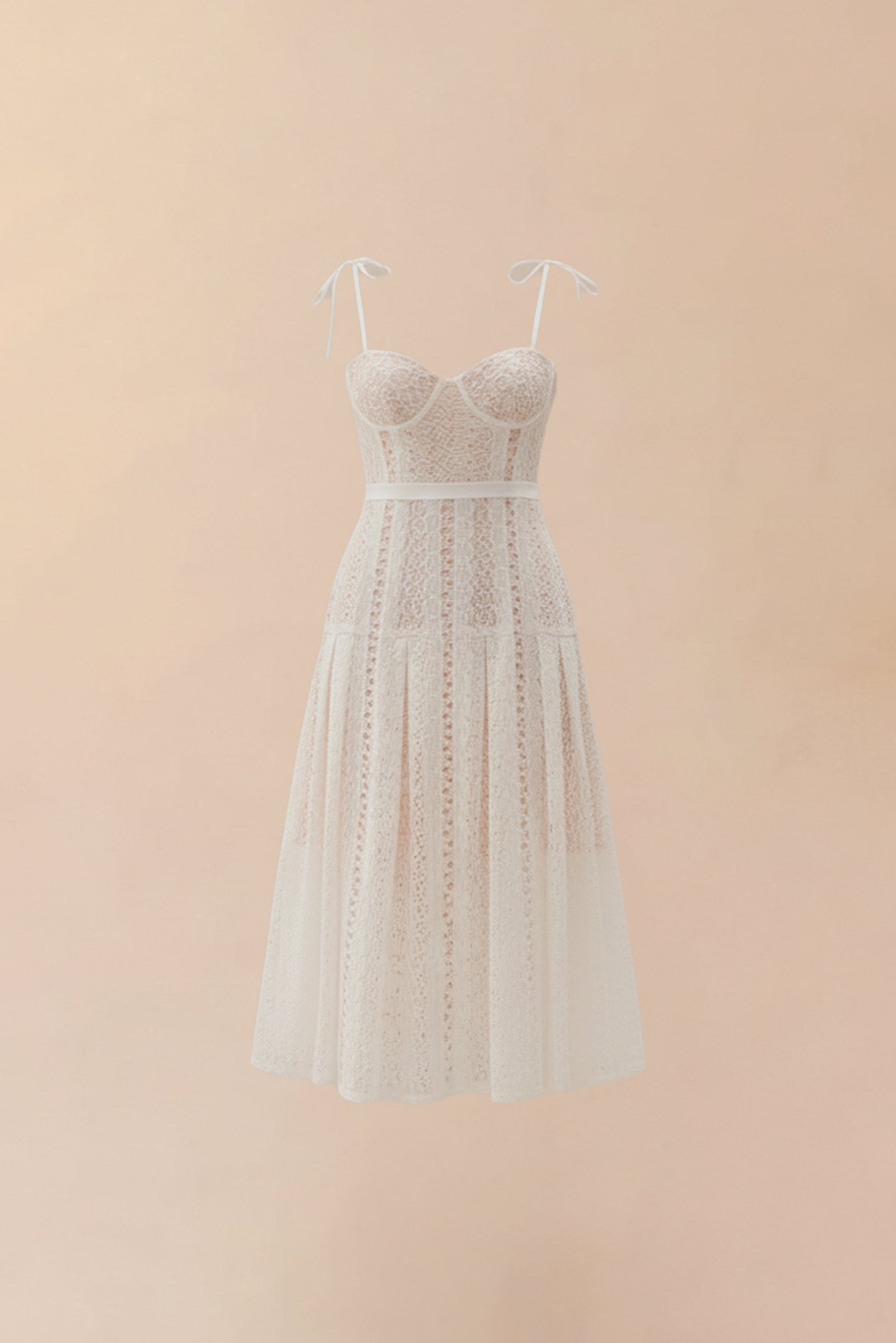 Dianelle Padded Dress (White)