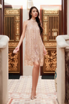 Soleine Bloom Qipao (Champagne Gold)