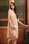 Soleine Bloom Qipao (Champagne Gold)