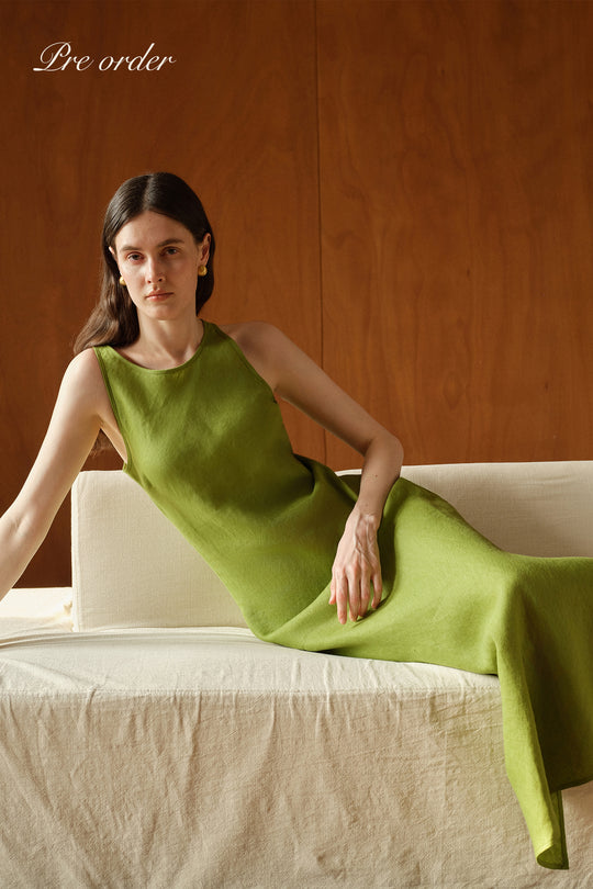 Yarra Linen Dress (Bergamot) PREORDER