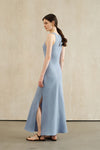 Yarra Linen Dress (Flax Blue)