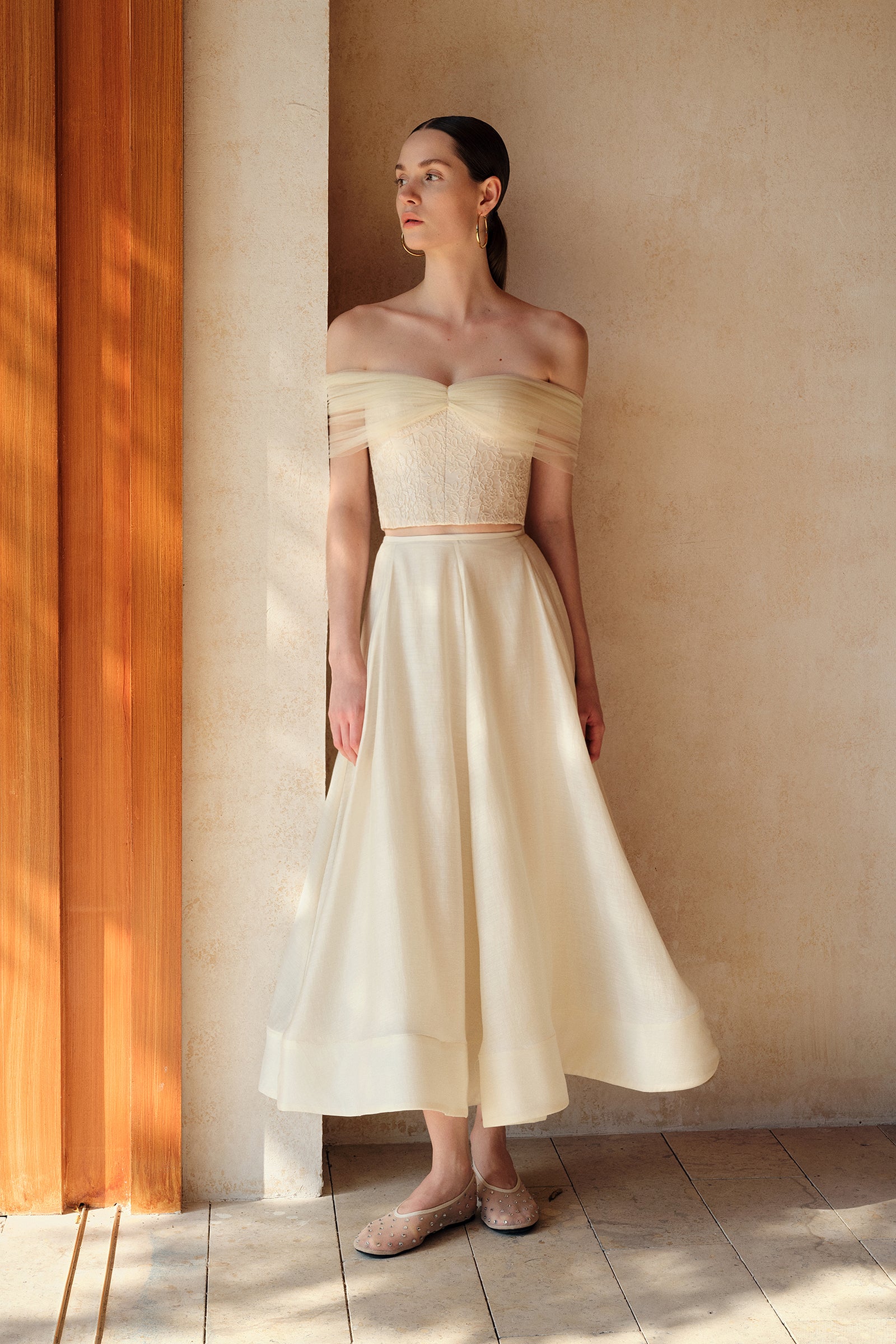 Linea Flare Midi Skirt