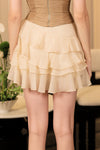 Devoria Ruffle Skort (Cream)