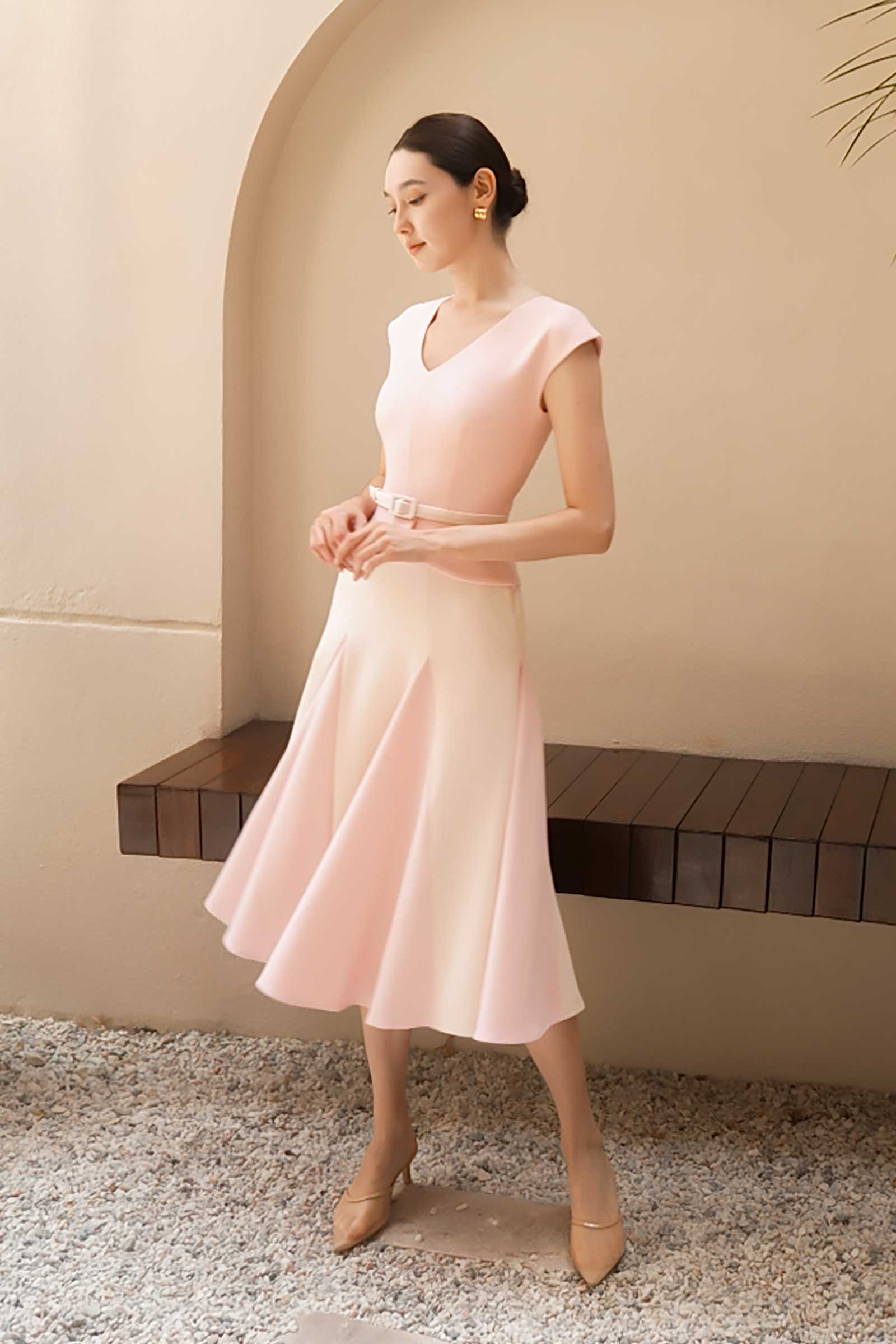 Dalienaq Dress (Baby Pink)