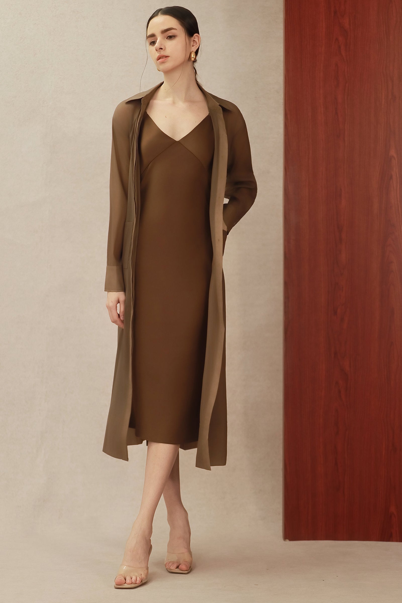 Seren Satin Slip (Mocha)