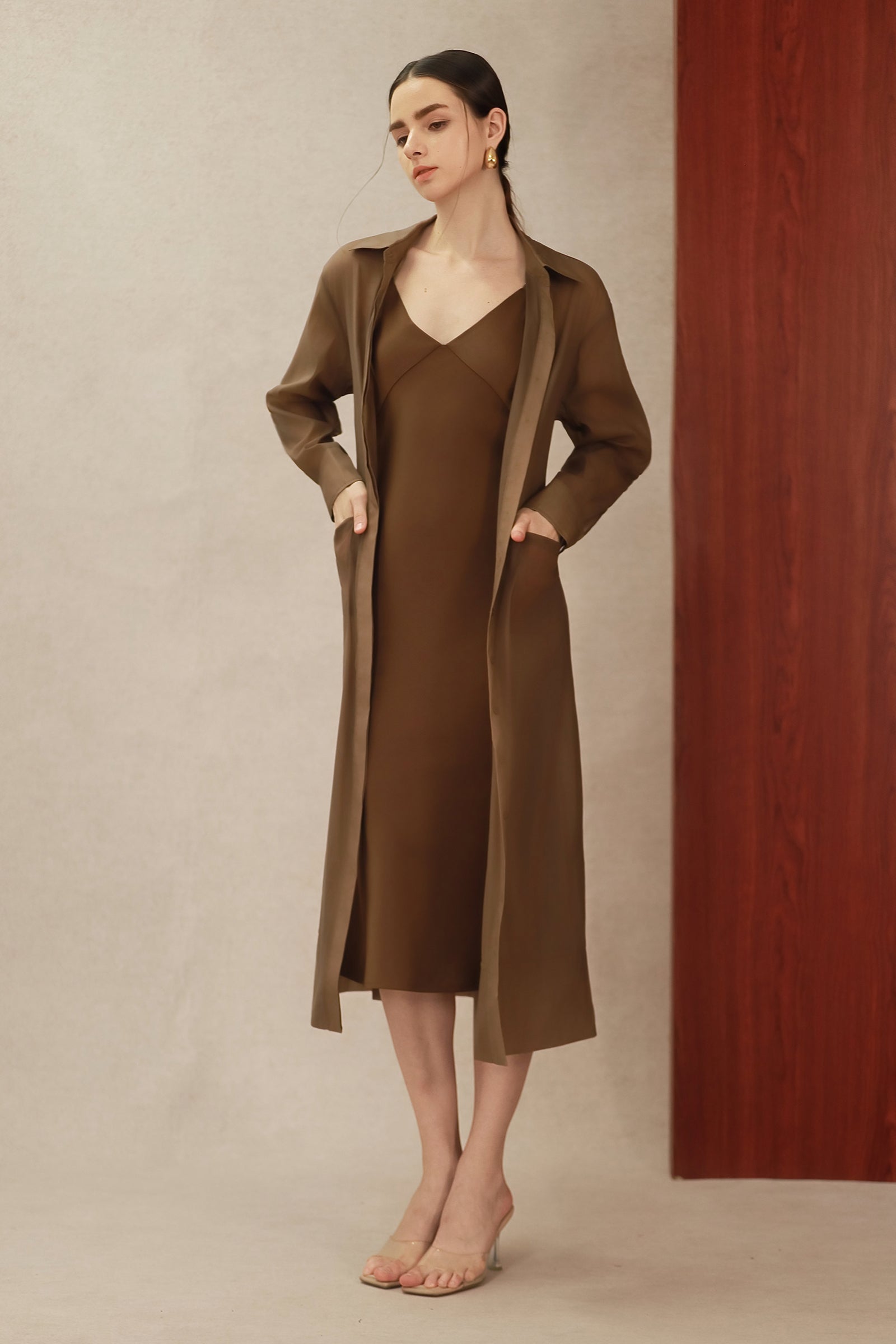 Seren Satin Slip (Mocha)