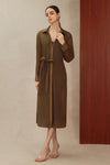 Seren Silk Shirtdress (Mocha)