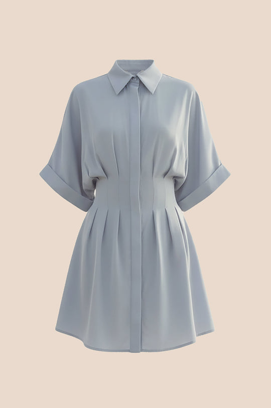 Delyra Shirtdress (Pale Blue)