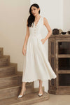 Douxe Scallop Hem Dress (White)