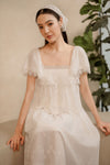 Solène Broderie Top (White)