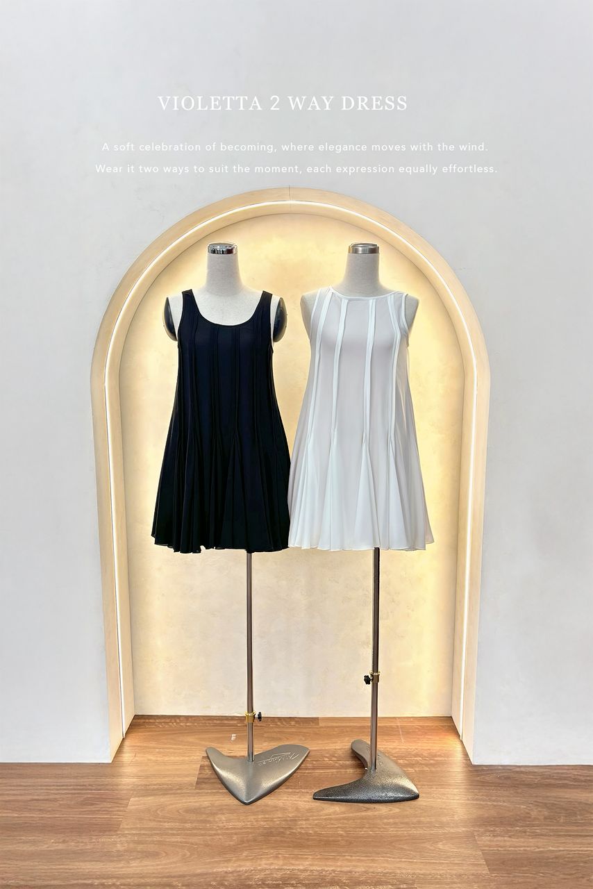 Violetta 2 Way Dress (White)
