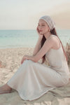 Eliette Satin Skirt (Pearl)