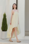 Umia Halter Dress (Butter Yellow)