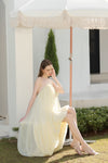 Umia Halter Dress (Butter Yellow)