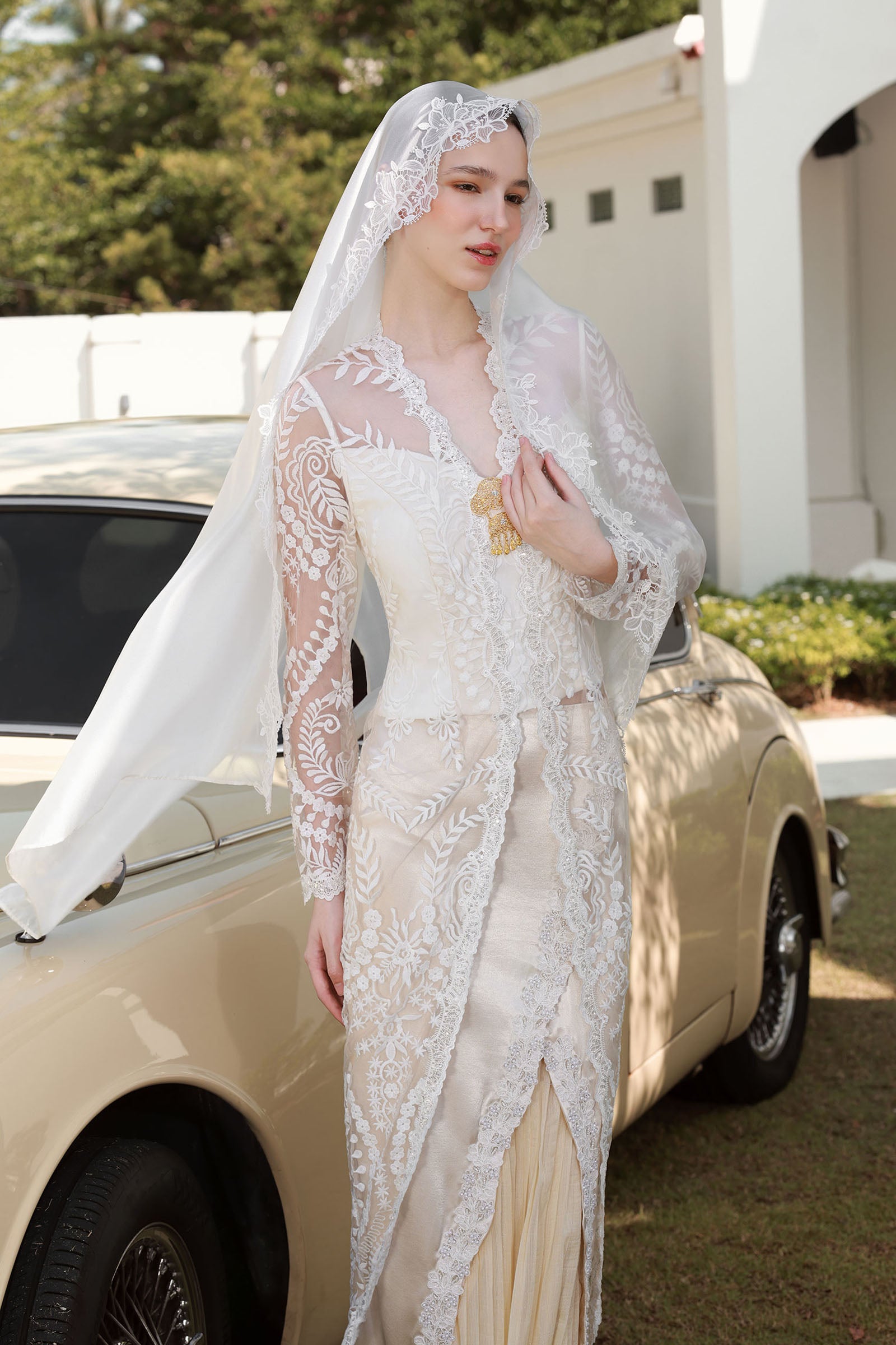 Amour Kebaya Top (Champagne)