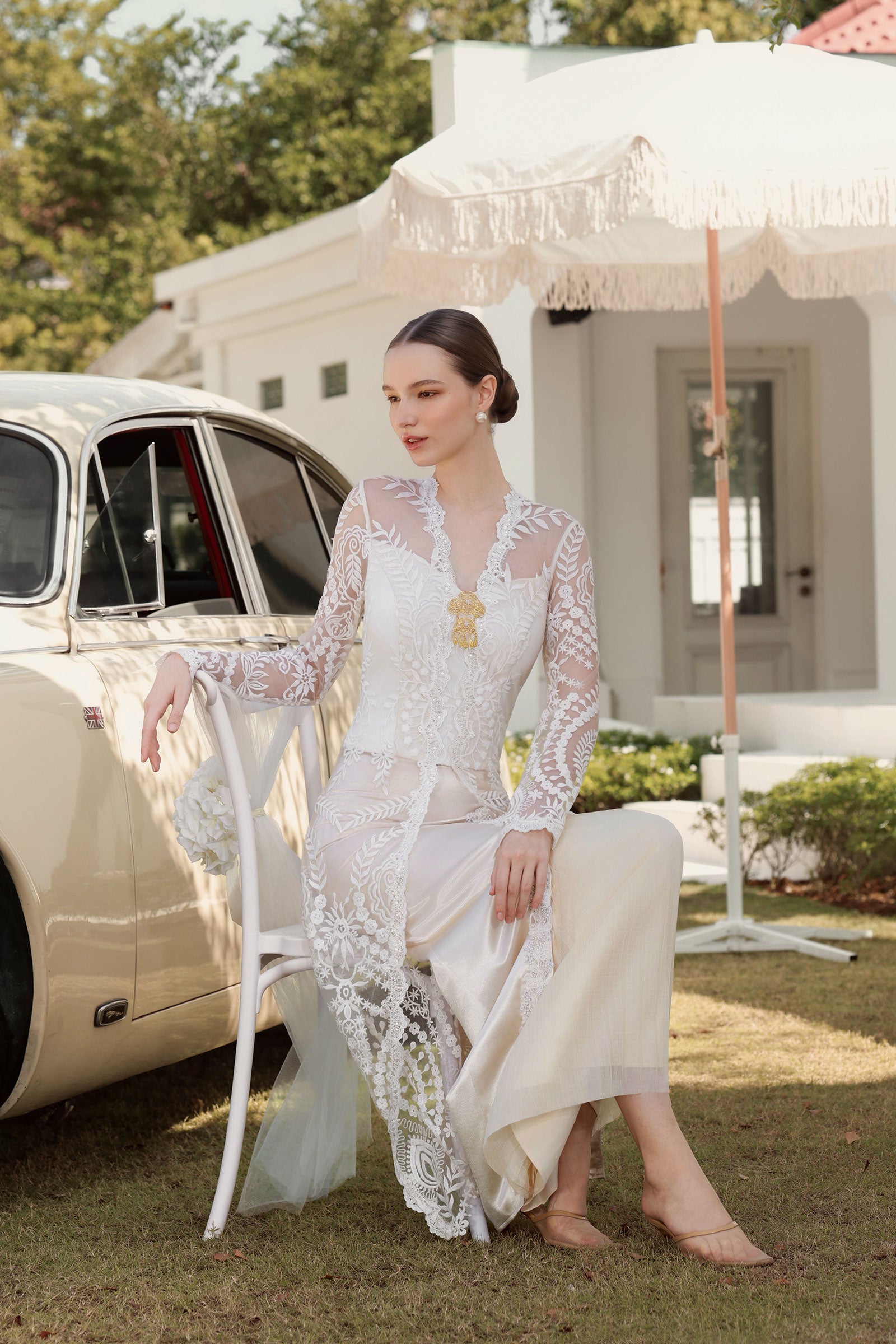 Amour Kebaya Set (Champagne)