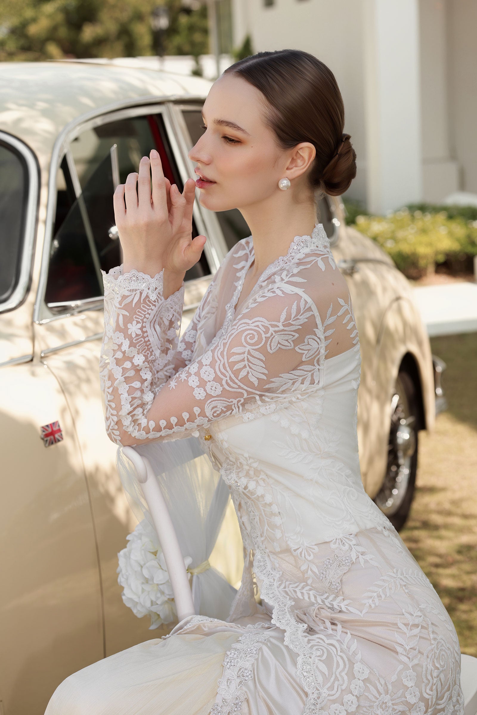 Amour Kebaya Top (Champagne)