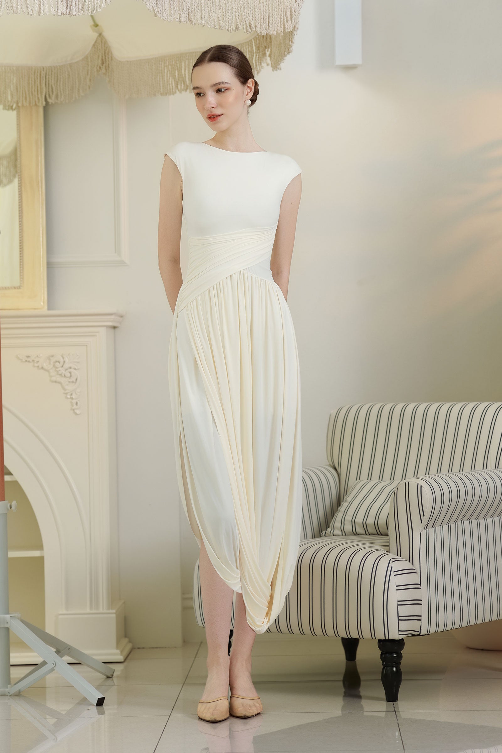 Elisera Dress (Cream)