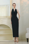 Veya Linen Polka Dress (Black)