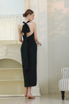 Veya Linen Polka Dress (Black)