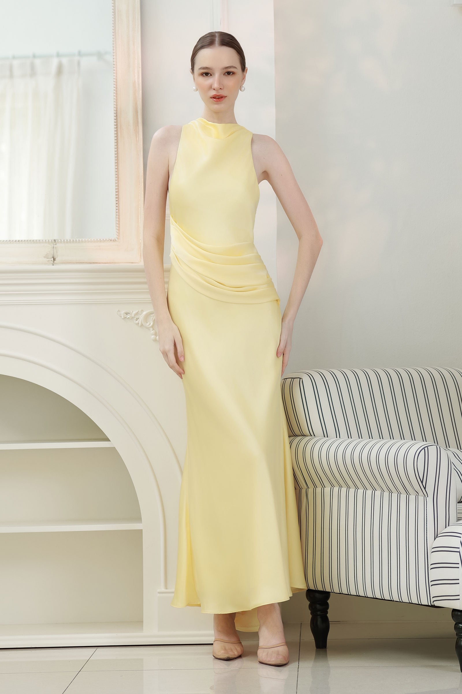 Eviele Dress (Butter Yellow)