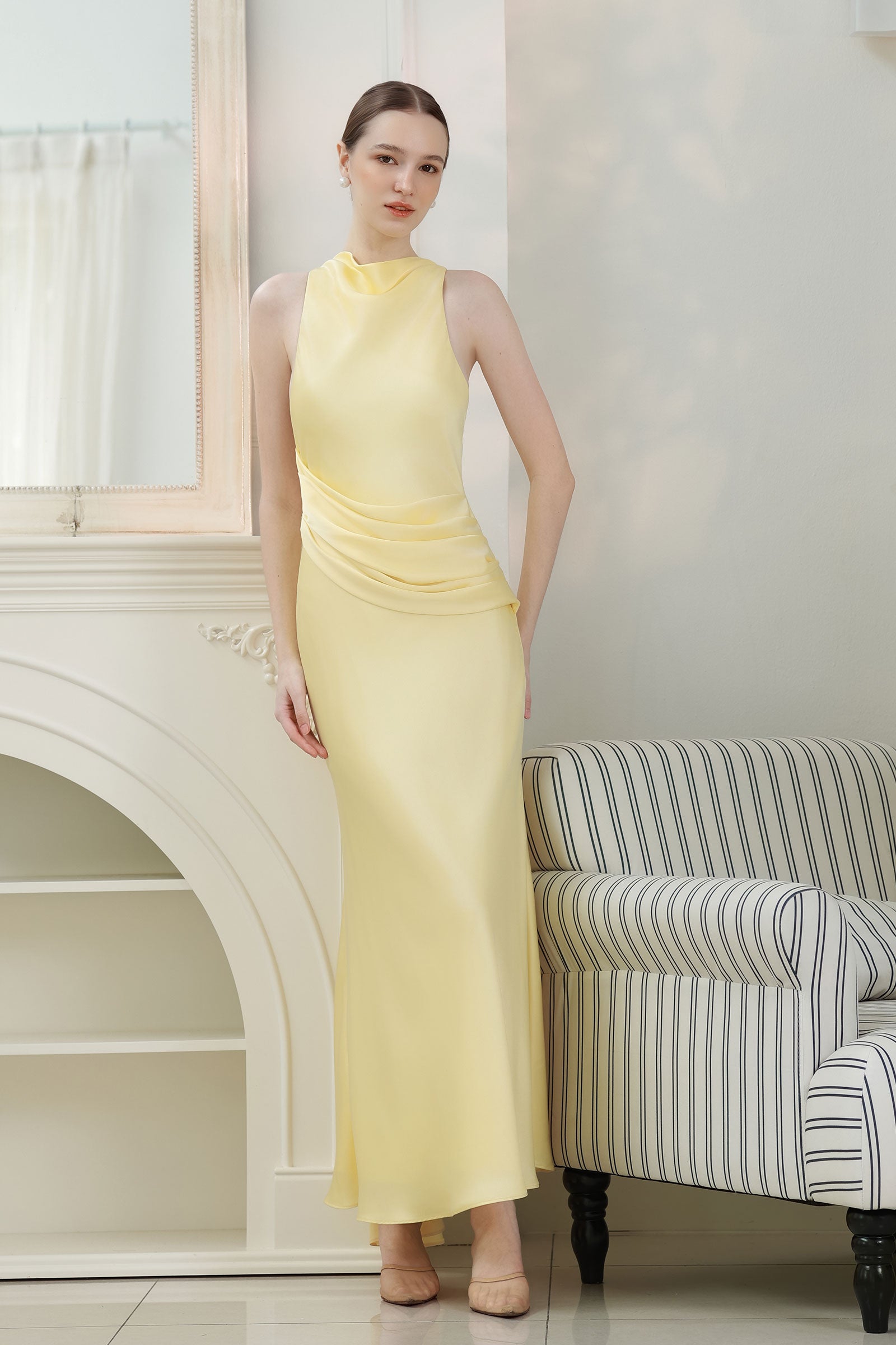 Eviele Dress (Butter Yellow)