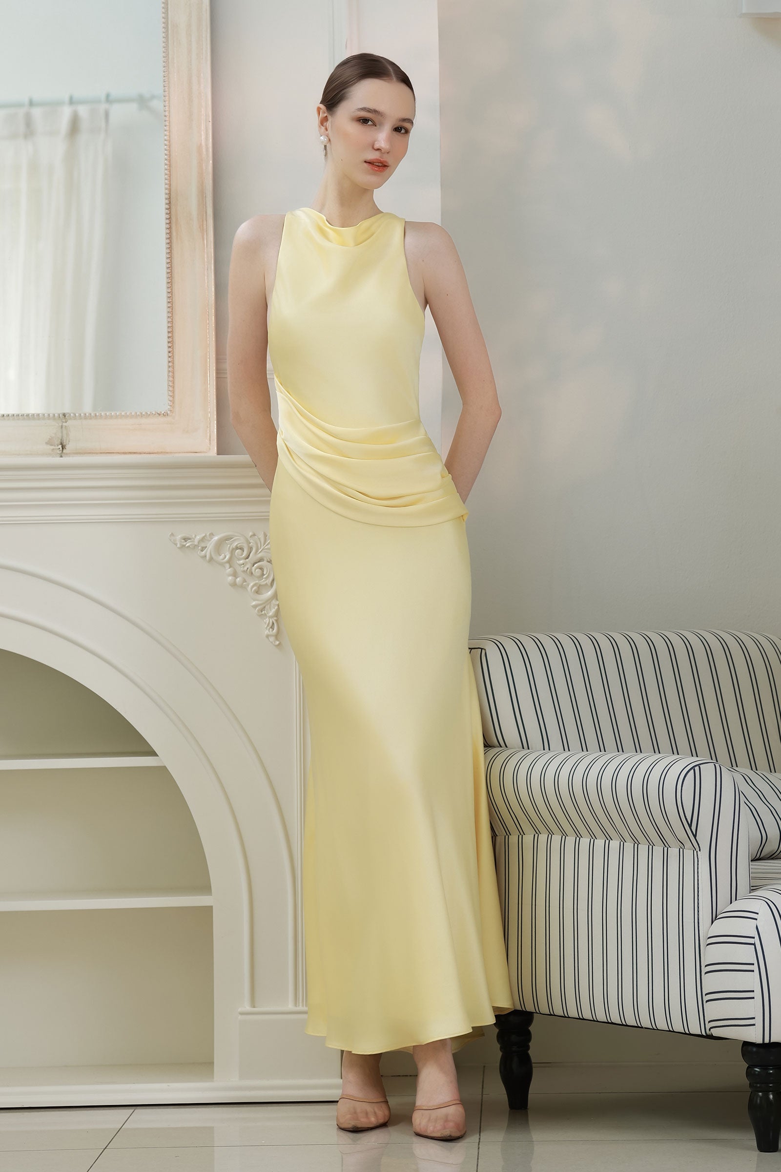 Eviele Dress (Butter Yellow)