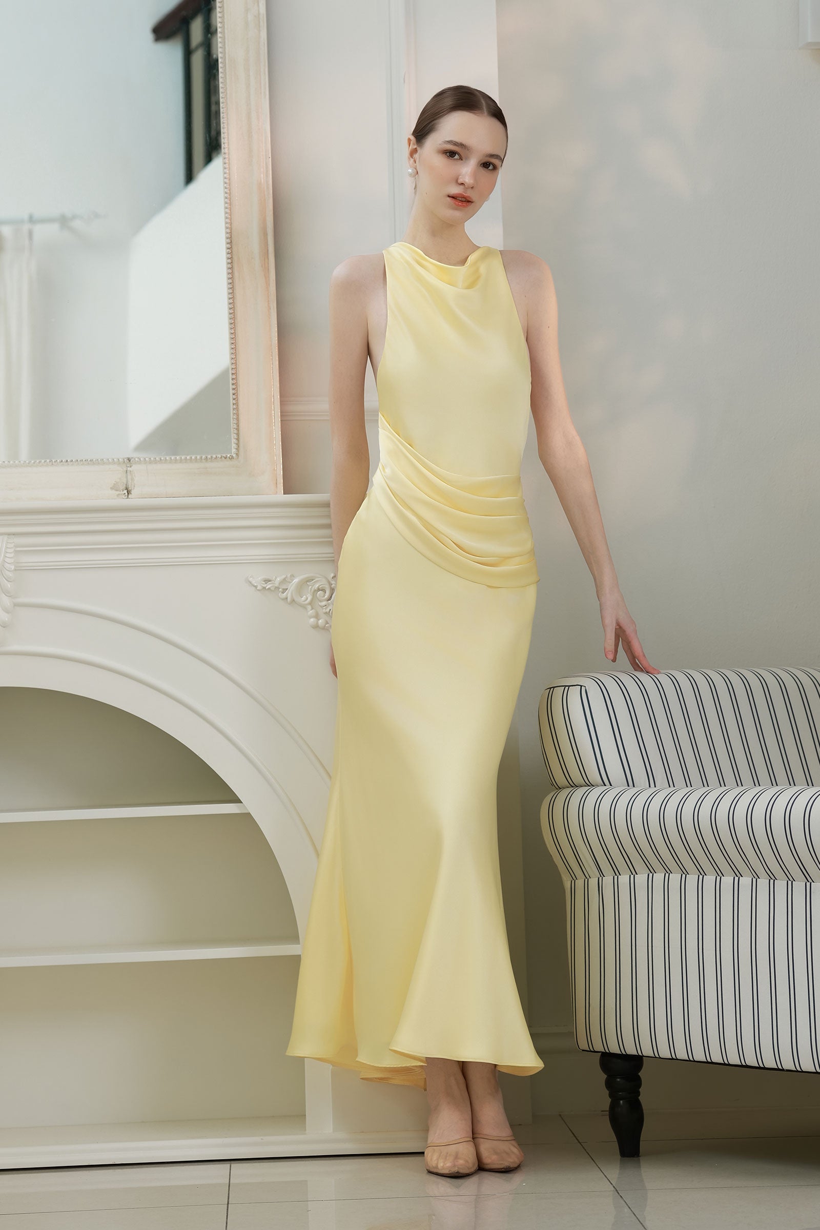 Eviele Dress (Butter Yellow)