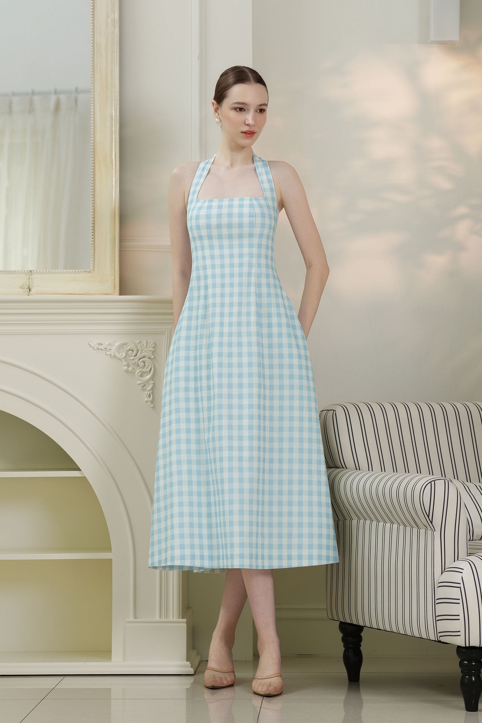 Alora Dress (Baby Blue)