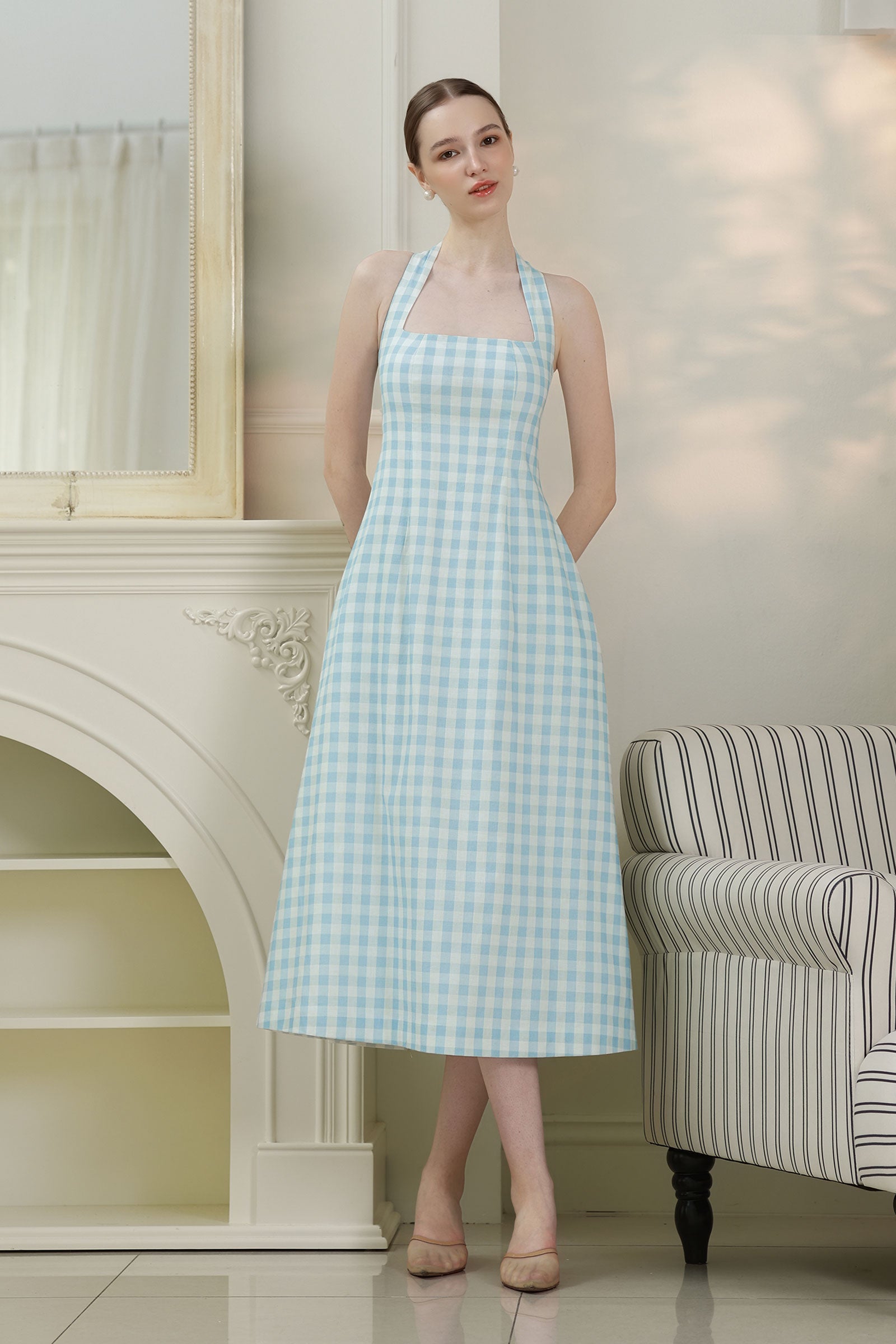 Alora Dress (Baby Blue)