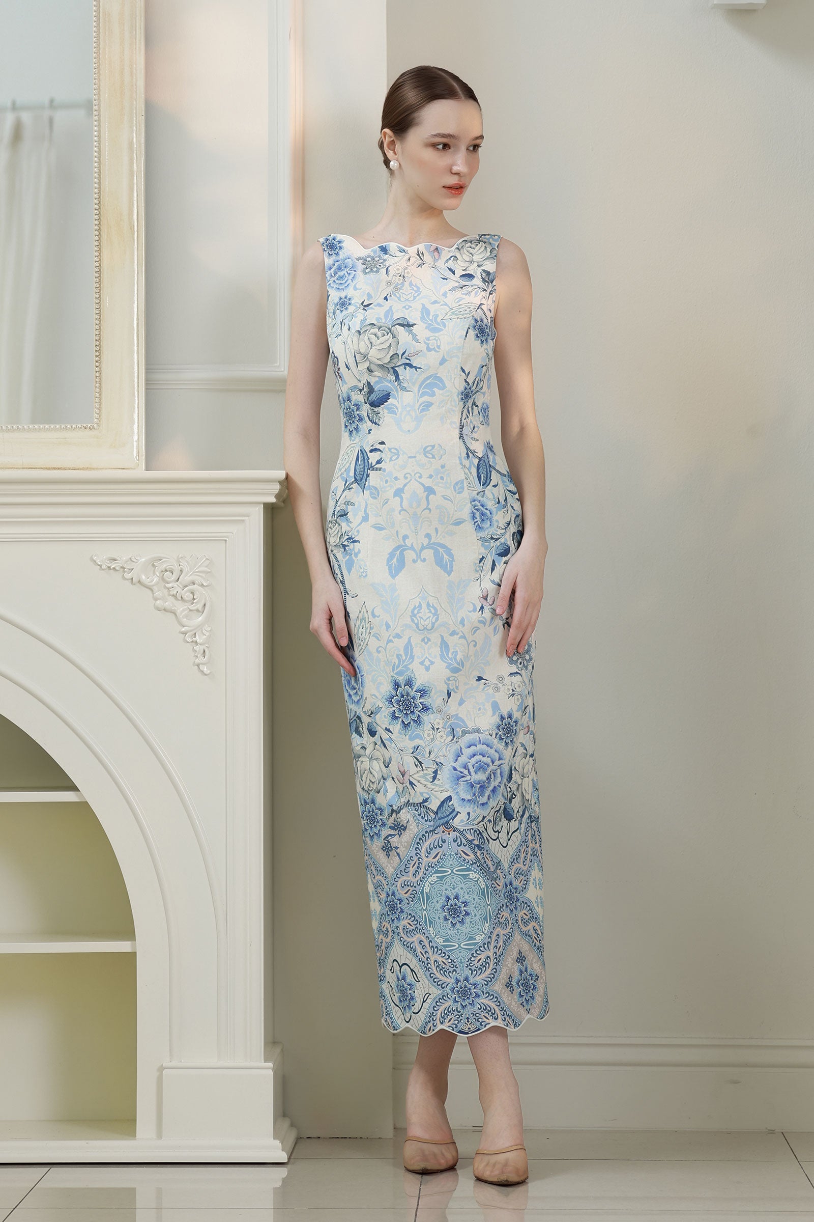 Azurelle Batik Dress