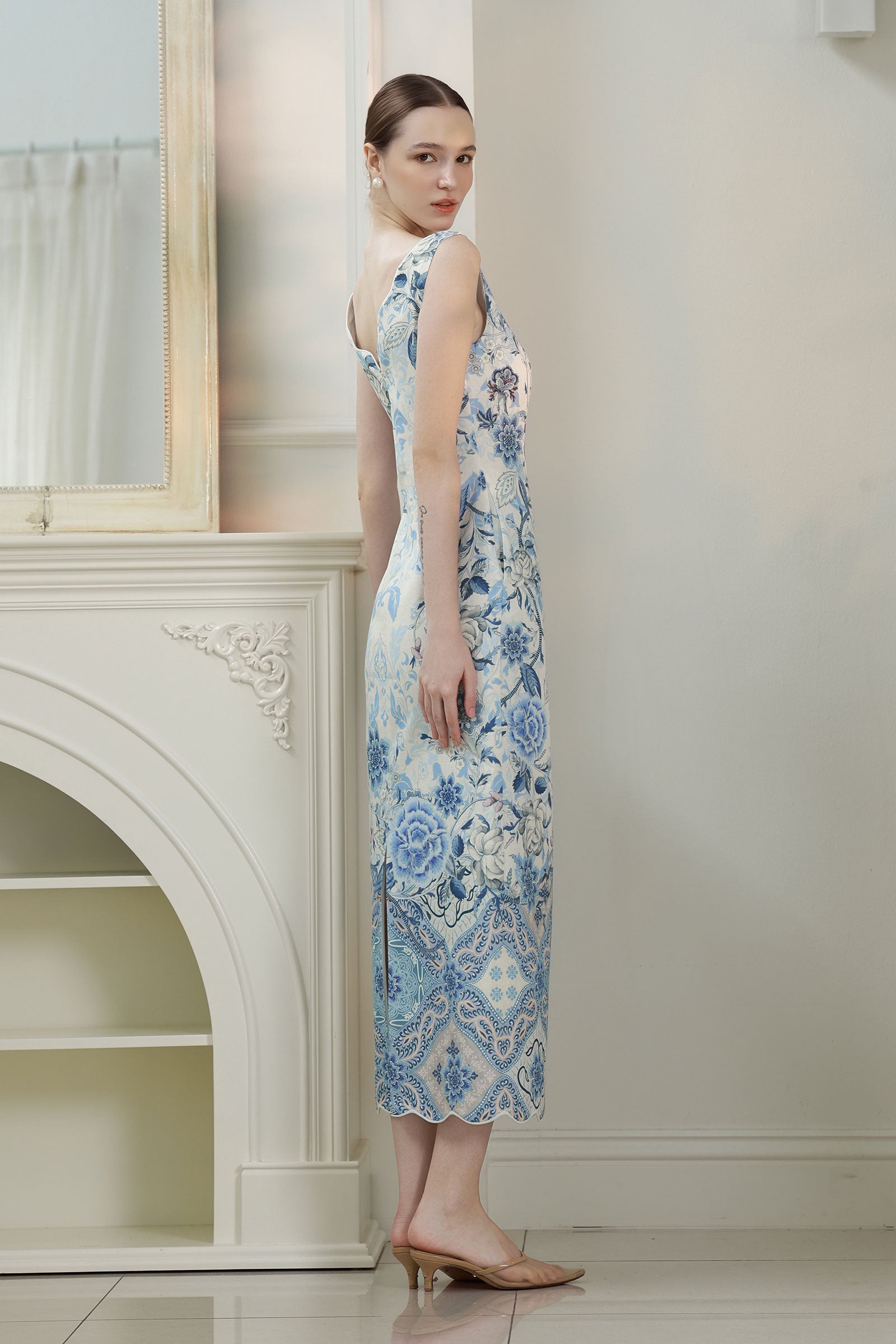 Azurelle Batik Dress