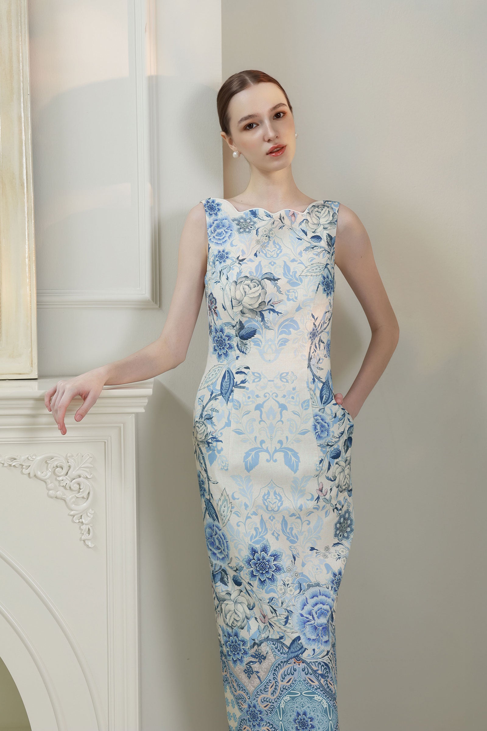 Azurelle Batik Dress