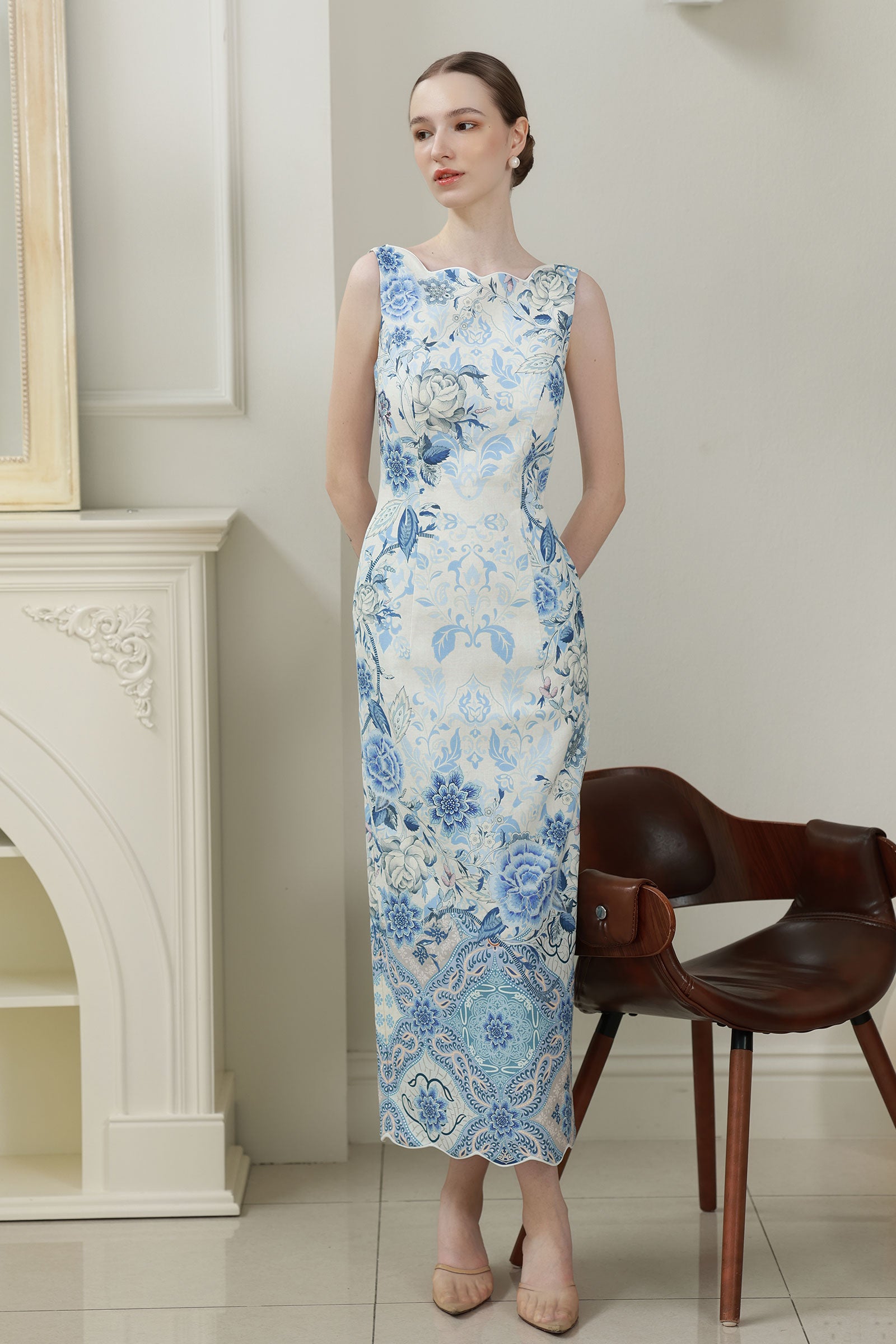 Azurelle Batik Dress