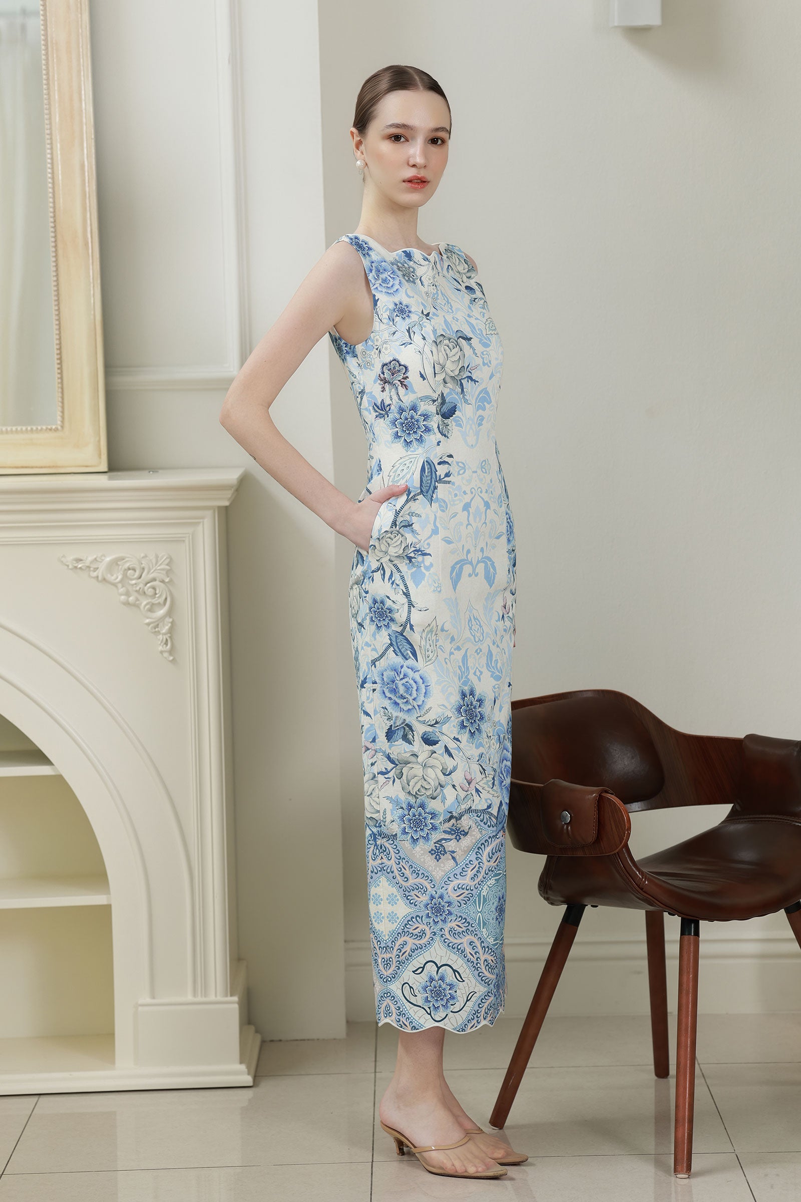Azurelle Batik Dress
