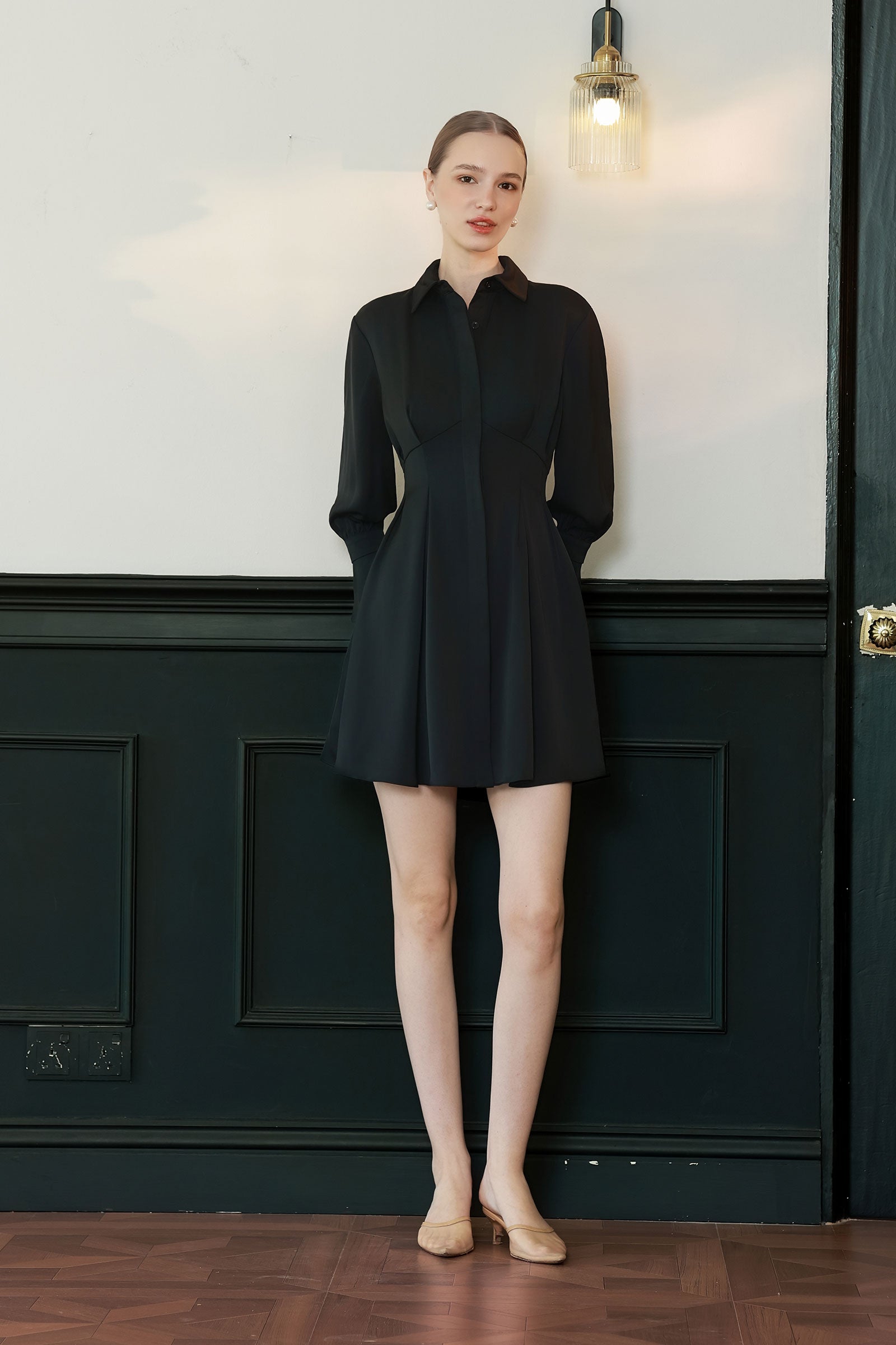 Maeve ShirtDress (Black)