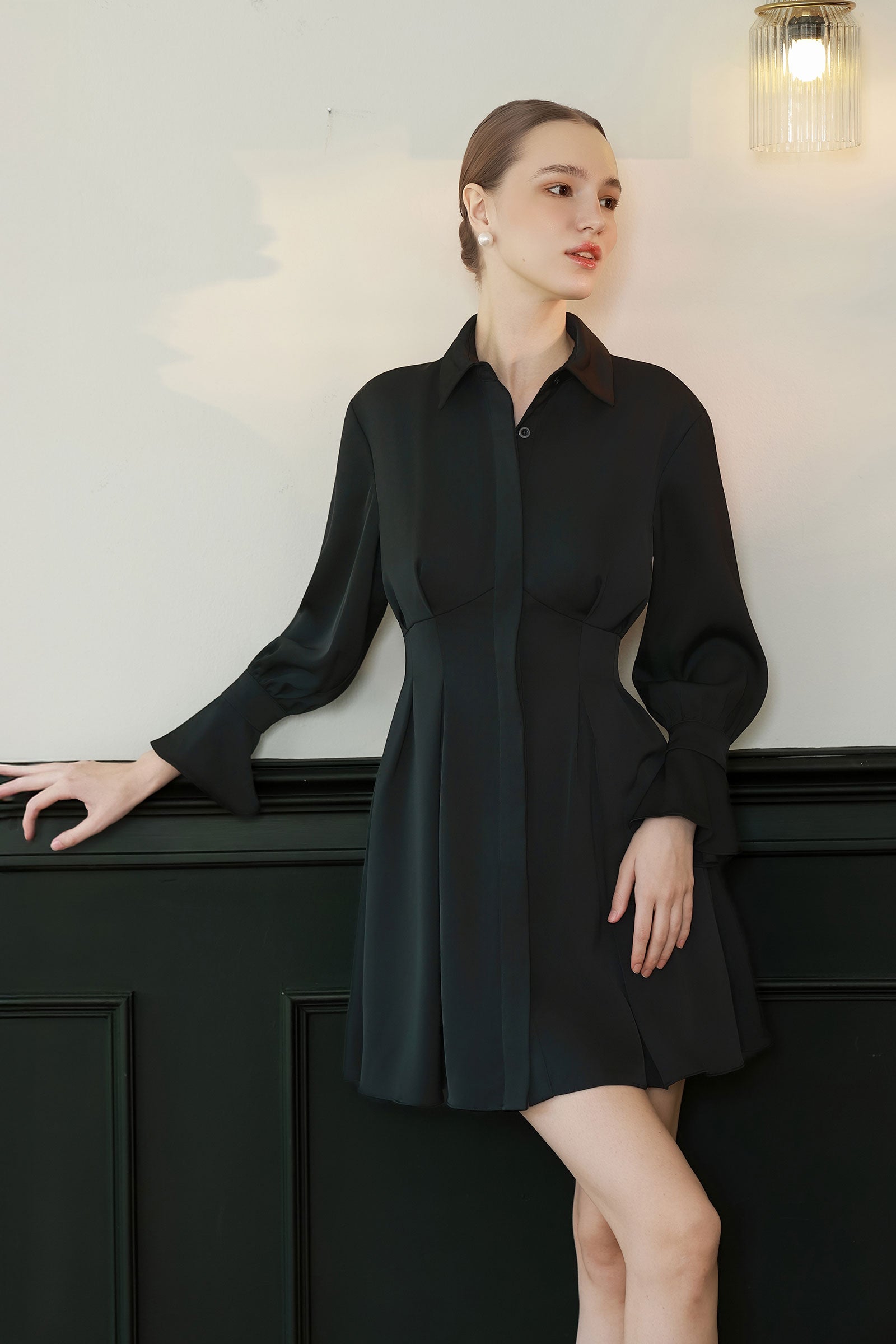 Maeve ShirtDress (Black)