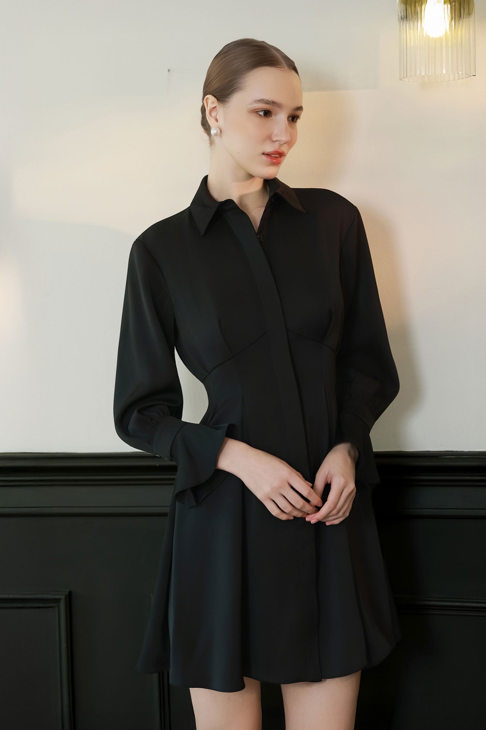 Maeve ShirtDress (Black)