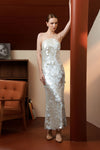Lumière Pearl Sequin Dress (White)