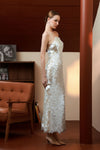 Lumière Pearl Sequin Dress (White)