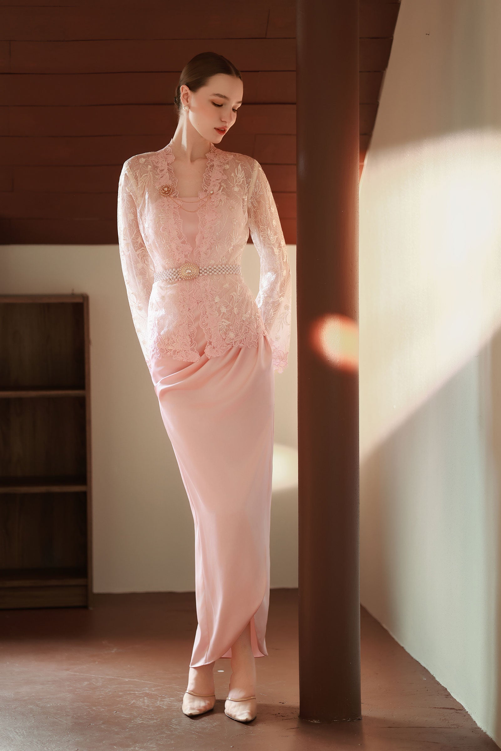 Moria Kebaya Set (Pink)