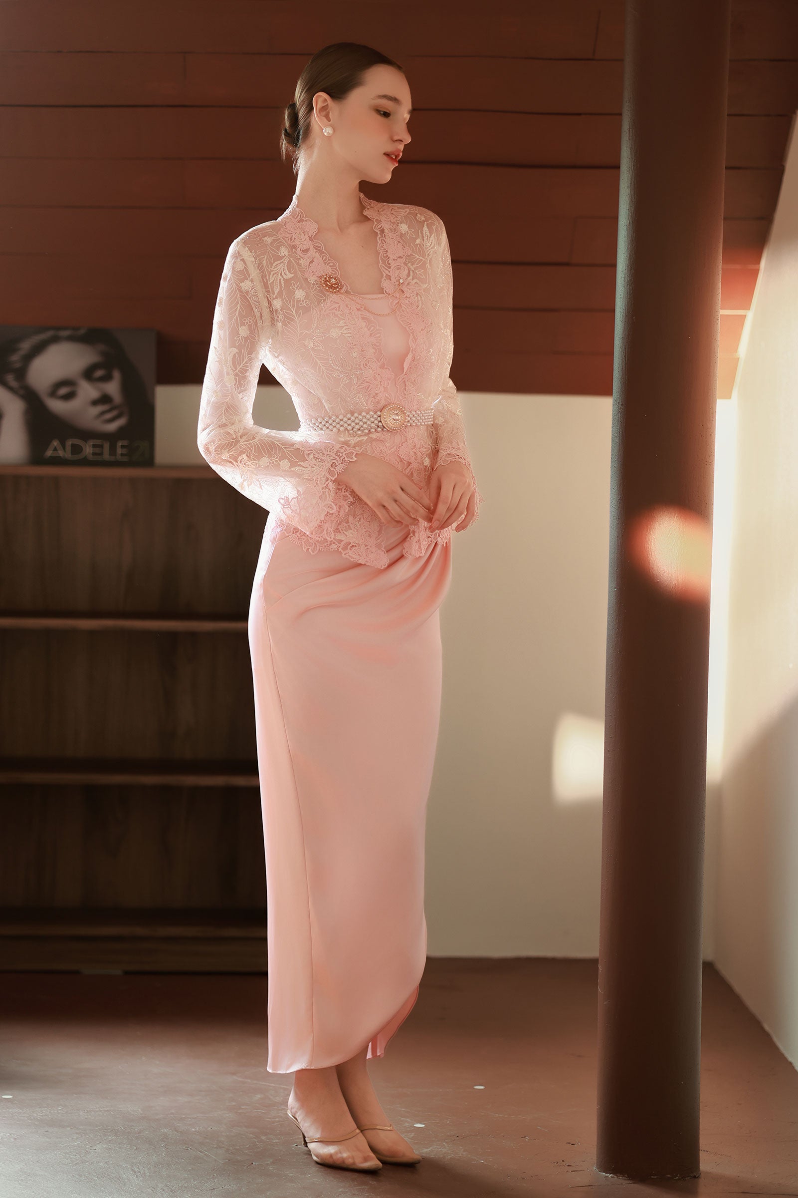Moria Kebaya Set (Pink)